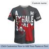NineFit Basics Design Your Own Archery Short Sleeve Tshirt Print Aim Exhale Shoot Top with Compound Bow Graphic On it for Archer, X-Large view 2