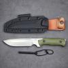 LENGRENIce Breaker 10.8 Inches 6.2MM THK Full Tang Heavy Fixed Blade Bright Stone Wash Tactical Knife Kydex Sheath And Magnesium Rod For Camping Hiking Hunting view 4