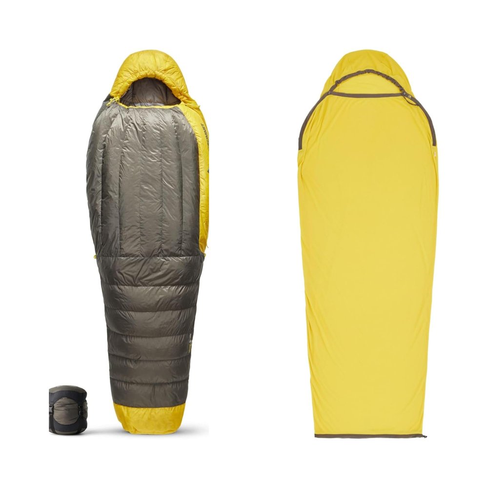 Sea to Summit Sleep System: Spark Sleeping Bag and Reactor Liner