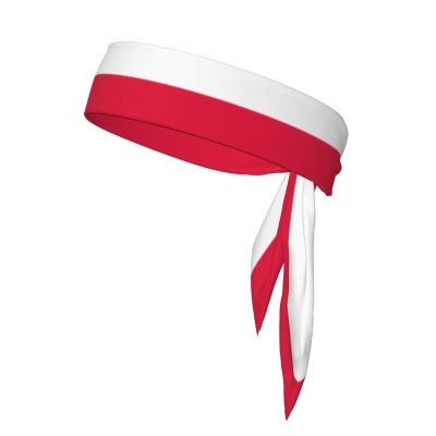 Trukd Polish Flag Headbands,Sports Head Tie,Headband for Men and Women,Hair Band for Running, Workout, Football, Black, TD-TD12158