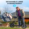 URBANMAX Electric Scooter with Seat for Adult,300W Motor,Up to 15.5 MPH,Max Range 20 Miles,Includes Ample Storage Basket for Pets Dogs Items,C1S-7S4 view 3