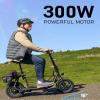 URBANMAX Electric Scooter with Seat for Adult,300W Motor,Up to 15.5 MPH,Max Range 20 Miles,Includes Ample Storage Basket for Pets Dogs Items,C1S-7S4 view 4