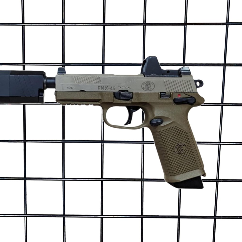 Hammy3DPrints Mount for FN FNX 45 Tactical - Gridwall | Pistol Holder Handgun Storage Rack (Facing Left)