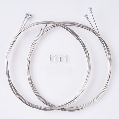 4pcs,Stainless steel bike brake cables, bike brake cord core,MTB/Road bike brake cables set,include Free Cable End Crimps Kit. (RBBC-1.7)