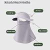eaonitu Breathable UV Face Cover Visor UPF 50+ Women Summer Face Covering Eye Protection Sunscreen Mask Sports Face Cover (LightGrey) view 4