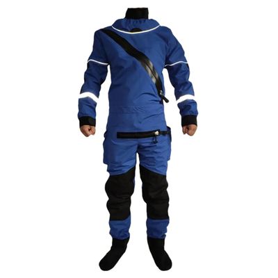 Kayak Drysuit Dry Suit Rescue Immersion Suit Waterproof Rafting Sailing Fishing Paddling Dry Suit Blue L
