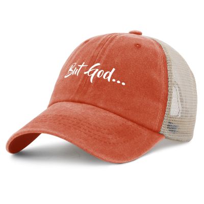NineFit Basics But God Hat for Mens Humor Jesus Dad Hats for Women Saffron Cycling Caps Humor Unique Gifts for Crafters
