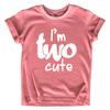 2nd Birthday Outfits for Toddler Girls im Two Cute Shirt Girl 2 Years Old Second Birthday (Mauve, 4 Years) view 1