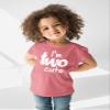 2nd Birthday Outfits for Toddler Girls im Two Cute Shirt Girl 2 Years Old Second Birthday (Mauve, 4 Years) view 3