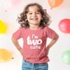 2nd Birthday Outfits for Toddler Girls im Two Cute Shirt Girl 2 Years Old Second Birthday (Mauve, 4 Years) view 4