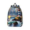 DRTGEDS Lighthouse Diamond Paint Backpacks Lightweight With 1 Main Compartment, Shoulder Rucksack Carry-On view 1