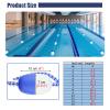 NineFit Basics Blue & White Pool Floating Lane Divider Ropes, Effective Visibility Swimming Pool Safety Pool Rope Float, Pool Parties/Water Park Divider Buoy view 3
