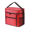 SagaSave Insulated Grocery Shopping Bags, Reusable Bag,Thermal Zipper,Collapsible,Tote,Cooler,Food Transport Hot And Cold,Camping,Recycled Material Delivery Groceries(Red) view 1