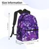 DRTGEDS Purple Crystal Diamond Backpack For Men Women, Canvas Shoulder Rucksack Carry-On Travel Backpack view 4