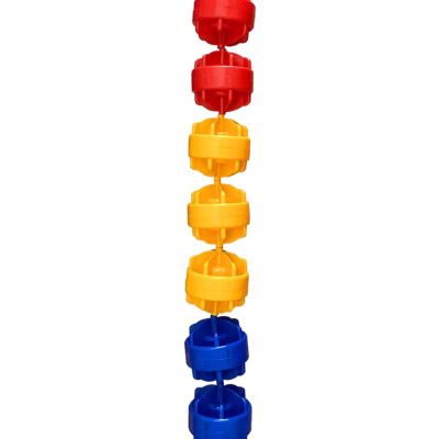 NineFit Basics Rope Floats, Swimming Pool Divider Ropes, Strong Buoyancy Shock Proof Spiral Safety Fence Divide Beach Deep End Divider, 8 Buoys/m One Color Per Meter (Color : 6in, Size : Steel wir