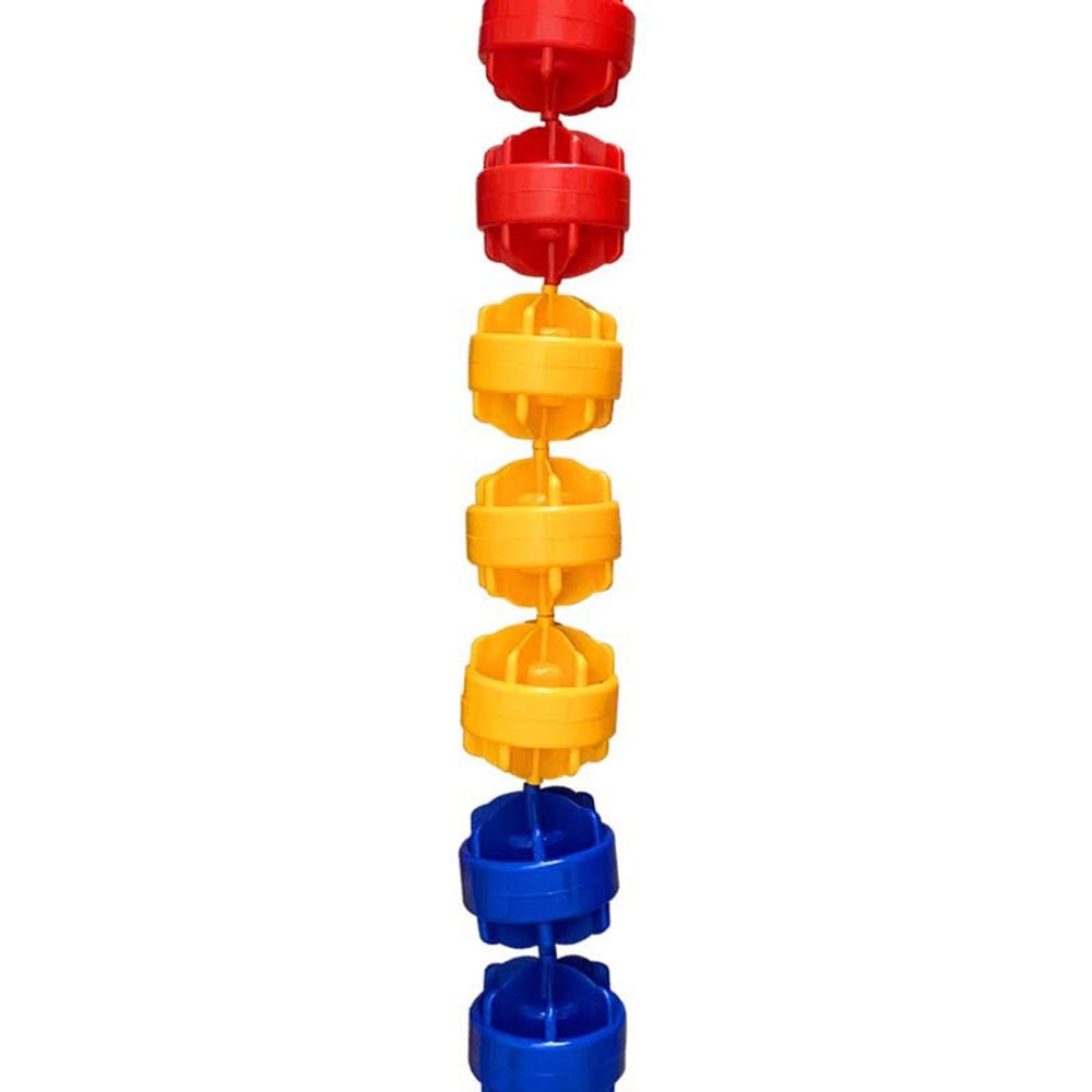 NineFit Basics Rope Floats, Swimming Pool Divider Ropes, Strong Buoyancy Shock Proof Spiral Safety Fence Divide Beach Deep End Divider, 8 Buoys/m One Color Per Meter (Color : 6in, Size : Steel wir