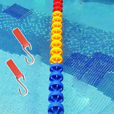 13ft/33ft/53ft/72ft/82ft Long Pool Driveway Rope Tensioner, Safety Rope with Floats for Pool, Buoy Floating Cordon Pool Safety Divider for Public/Private/Large Pool