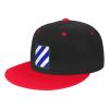 United States Army 3rd Infantry Division SSI Snapback Hat Flat Bill Hat Baseball Cap for Men Women Flat Brim Hats view 1