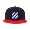United States Army 3rd Infantry Division SSI Snapback Hat Flat Bill Hat Baseball Cap for Men Women Flat Brim Hats view 2