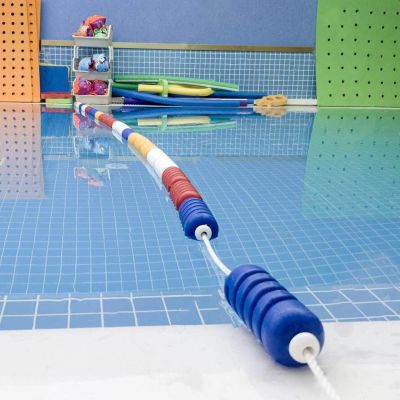 NineFit Basics Swimming Pool Lanes Rope Floats, Portable Safety Divider Marker Lines for Hazardous Areas, 1m-10m Floating Cordon Pool Equipment, Home School (Size : 7m/23ft)