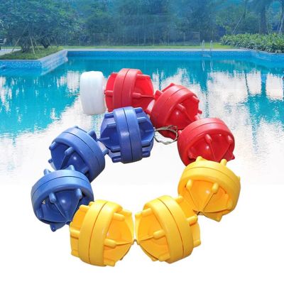 NineFit Basics Floating Rope Lane Line 1-10m, 12cm Wide Pool Divider Rope for Competition, Indoor Outdoor Floating Marker Lines, Swimming Safety Cordon Floats (Color : Steel Wire Rope, Size : 3meter eter ete