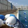 NineFit Basics Swimming Pool Rope Float Line, Blue White Safety Marker Line for Competition Training, Portable Pool Lane Divider Line Kits for Home School Game (Size : 5m/16.4ft) view 1