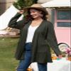 BELAROI Womens Plus Size Cardigan Long Sleeves Fall Sweaters with Pockets Lightweight Oversized Long Cardigans Winter Jacket Open Front (4X, Army Green) view 3