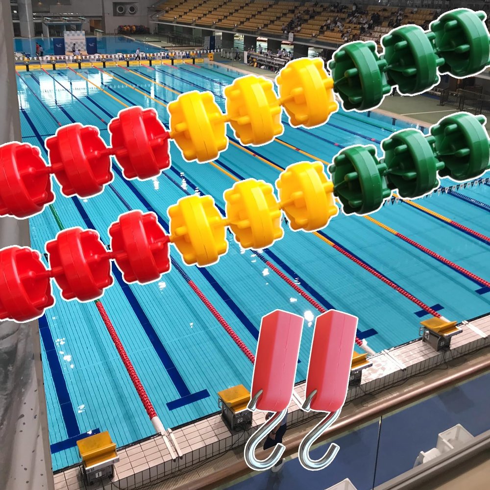 Safety Pool Rope Float for Swimming Pool, Effective Visibility Pool Break Waves Safety Rope, 3.2-49.2ft Long Safety Float Line Divider Rope Kits