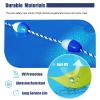 NineFit Basics Pool Safety Float Line Divider Rope, Professional Swimming Lane Dividers Line with Bi-Tone Floating Buoys, Swimming Pool Lane Line Safety Fence (Color: 6m(19.6ft)) view 2