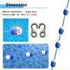 NineFit Basics Pool Rope Float Line - Blue White, Adjustable Swimming Safety Marker Lines, Anti-UV Floating Pool Equipment for Dividing Dangerous Areas (Size : 8m/26.3ft) view 3