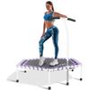 Newan 48'' Fitness Trampoline with Adjustable Handle Bar, Silent Trampoline Bungee Rebounder Jumping Cardio Trainer Workout for Adults - Max Limit 330 lbs