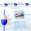 NineFit Basics Swimming Pool Safety Divider Nylon Floating Rope,180ft 160ft 100ft 80ft 50ft 40ft 30ft Long Pool Safety Divider Pool line Floats with 2 Hooks, Lane Line Pool Equipment view 2