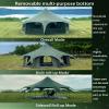 Kanggogo Cotton Canvas Tent Bell - Yurts Breathable and Windproof,Glamping for 6/8/10Person Family Camping (Green) view 3