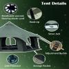 Kanggogo Cotton Canvas Tent Bell - Yurts Breathable and Windproof,Glamping for 6/8/10Person Family Camping (Green) view 4