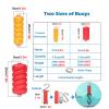 1pcs Swimming Pool Safety Divider Rope and Float Line with Hooks, 5 10 20 30 40 50 55 M Long Pool Buoy Rope/Dividing Lanes Areas Floating Line, 5 Buoy/m Has Red Blue Yellow White view 2