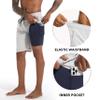 FT FENTENG Mens Swim Trunks with Compression Liner, Men Bathing Suit Swimming Trunks 9 Inch Inseam Board Shorts Men's Swimwear with Zipper Pockets, 4 Way Stretch Beach Shorts Quick Dry Swimsuits, L view 4