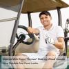 Roykaw Golf Cart Steering Wheel with Hub Adapter and Scorecard Holder-for Club Car Precedent 2004-up Models view 4