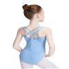 Daydance Lined Blue Ballet Leotards for Toddler Girls, Camisole Sleeveless Dance Clothes for Practice, Training, Recitals view 1