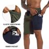FT FENTENG Mens Swim Trunks with Compression Liner, Men Bathing Suit Swimming Trunks 9 Inch Inseam Board Shorts Men's Swimwear with Zipper Pockets, 4 Way Stretch Beach Shorts Quick Dry Swimsuits, XXL view 4