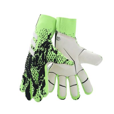 GJPWAKWM Soccer Goalkeeper Gloves Goalie Training Gloves Strong Grip Anti-Slip and Breathable for Adults and Children (Green,9)