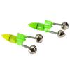 Yjcnelcr 10Pcs Night Float Fishing Rod Tip LED Light Alarm Carp Clip Alerter Double Bells Fishing Alarm Light Alert Fishing Alarms Alarms Fishing Alert Fishing Clip Fishing Alarm view 3