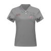 NineFit Basics Custom Polo Shirts Bulk for Women Personalized Polo Shirts with Logo Name Picture Design Your Own Print Short Sleeve Shirt Sports Gray Large view 4