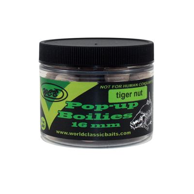 WCB Carp Baits Pop Up Boilies 16 mm - Carp Fishing Bait - Ideal for Carp Fishing (Flavor: Tiger Nut)