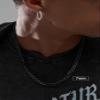 Hoyazvet Black Cuban Curb Chain 7mm 22 inch Mens Necklace Jewelry view 2