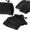 YXQ Nylon Mesh Drawstring Bag, 5 x 3.5 Inch Small Storage Pouch String Bags for Mini Stuff MP3 Charger Earphone Key Travel Kit Organizer for Lipstick Cosmetic Jewelry, Black 4Pcs view 4