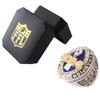 noblehead Fantasy Football Ring 2024| Heavy FFL Champion Ring | Gold Silver Tone Plated Award Trophy for Fantasy Football League Winner (one, size 12) view 2