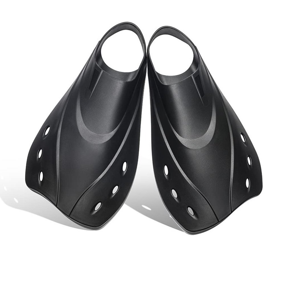 1 Pair Snorkel Fins Adjustable Open Heel Swim Flippers Short Swim Fins For Snorkeling Diving Swimming Adult Men Womens Adjustable Swimming Fins Swimming Flippers Open Heel Fins Diving Short Fins