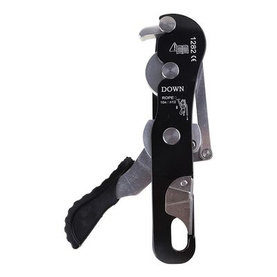 Rulbelok Professional Rock Climbing Descender Equipment for 8-13mm Rope Self-Braking Stop Aluminum Alloy Carabiner