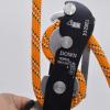 Rulbelok Professional Rock Climbing Descender Equipment for 8-13mm Rope Self-Braking Stop Aluminum Alloy Carabiner view 3