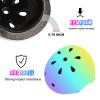 Color Gradient Adjustable Bike Helmet with Knee and Elbow Pads - Kids Toddler Boys and Girls Skateboard Helmet for Ages 3-14 | Ideal for Riding, Scooters, Inline Skating, Longboarding, Roller Skating view 2